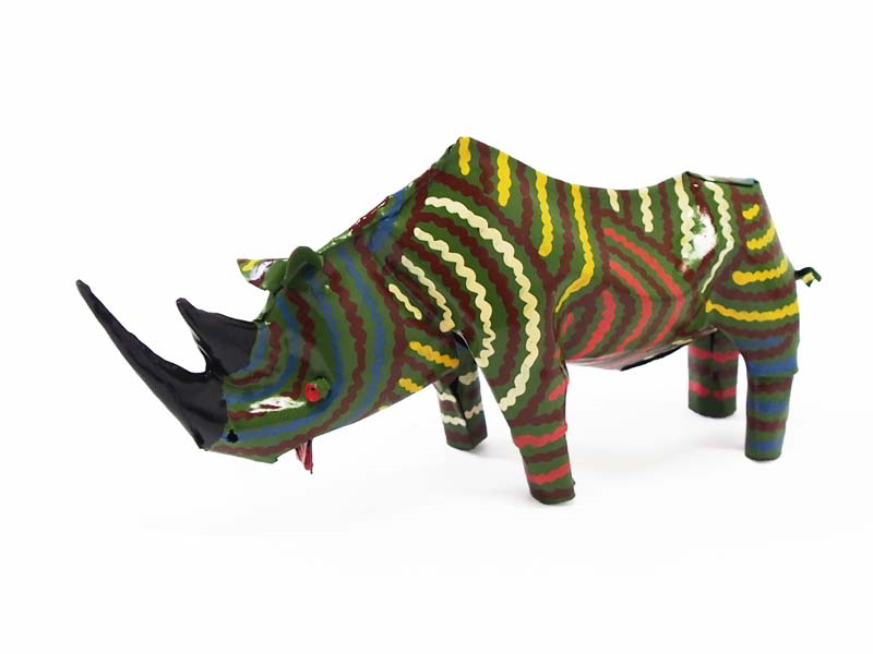 Painted Tin Rhino